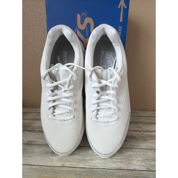 Brooks Addiction Walker 2 Women's White Leather Walking Shoes Sz10.5 Narrow NIB - Picture 3 of 14